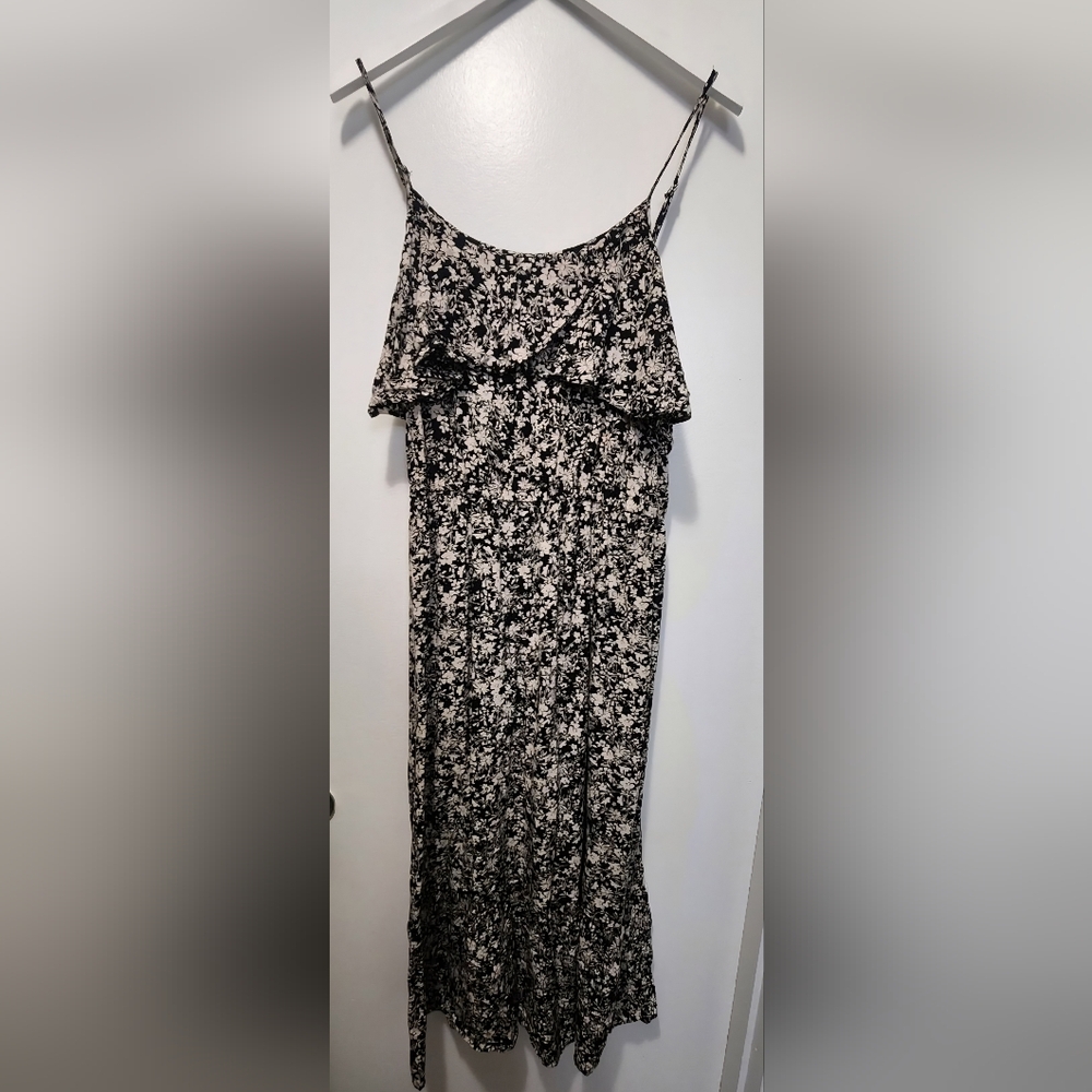 Peyton & Parker Floral Black and White Women's Dress (Size XL)